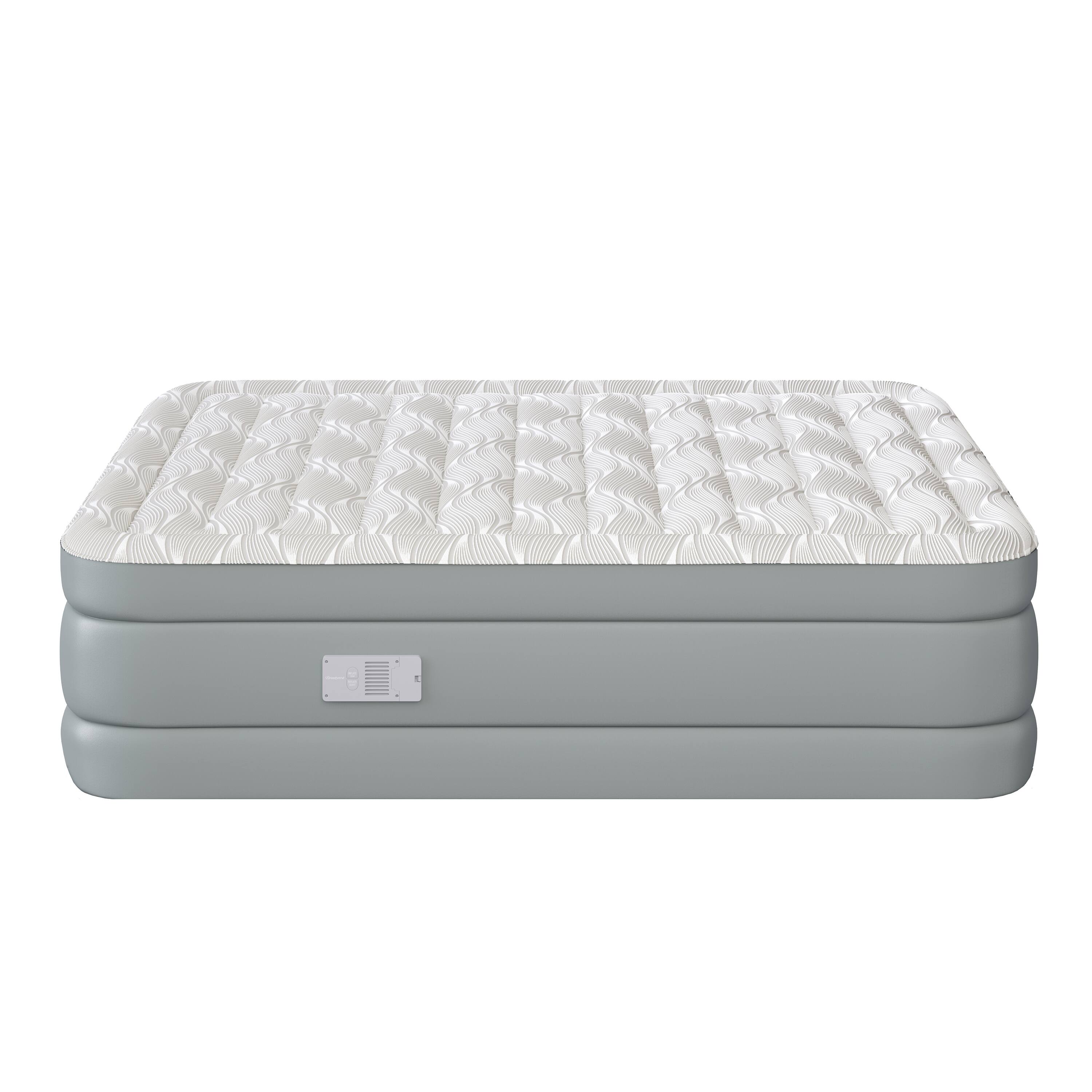 Alt View 2. Beautyrest - Luxaire Air Mattress with Cool Vent Top, Auto Shutoff Pump, Durable Air-Tight Construction - GREY/WHITE.