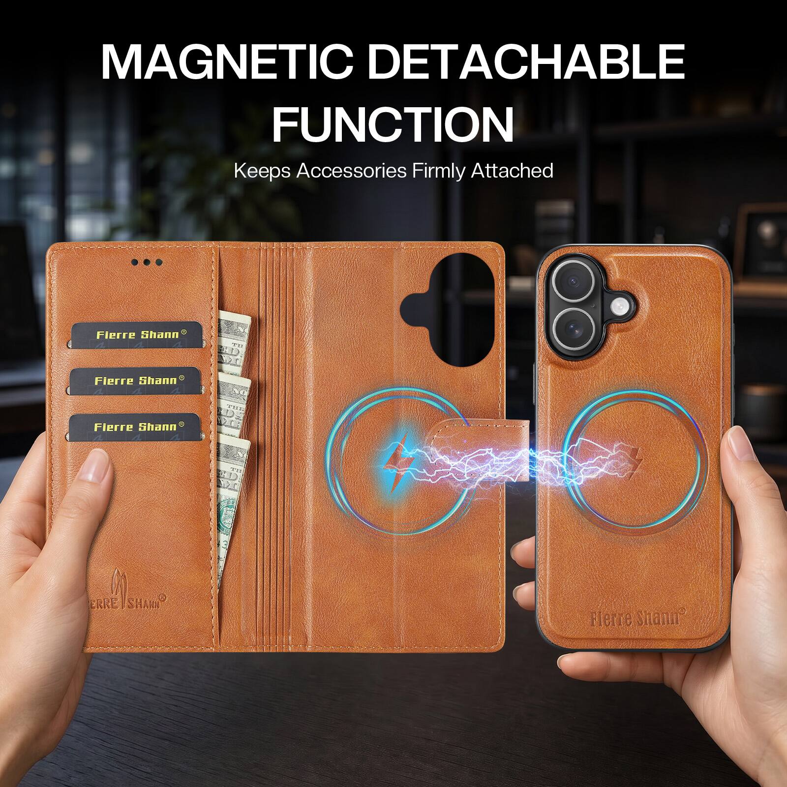 MAGNETIC DETACHABLE FUNCTION  
Keeps Accessories Firmly Attached  

Fierre Shann  
Fierre Shann 4  
THE  
HT  
ERRE S SHARM  
Fierre Shann