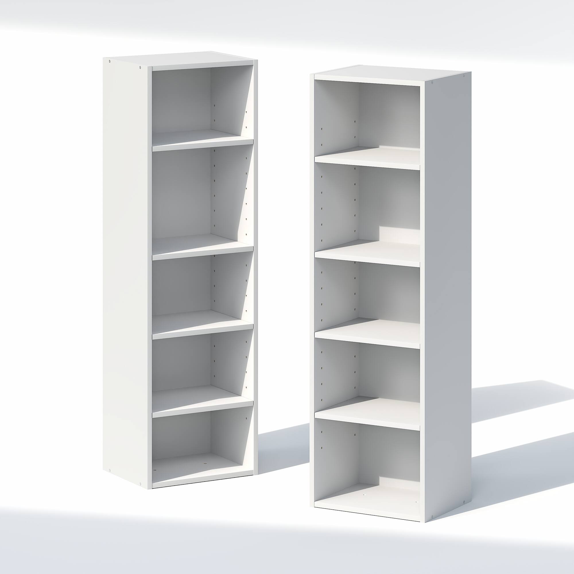 Alt View 7. Furinno - PASIR 10-Tier Closet Organizers and Storage, Adjustable Storage Organizer, Closet Storage, 12-In, for Closet, Bedroom - White.