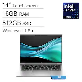 HP - EliteBook 840 G11 14" WUXGA Touchscreen Laptop - Intel Core Ultra 5 - 16GB Memory - 512GB SSD - Thunderbolt - Win 11Pro - Silver