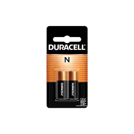 DURACELL
N
1.5V Alkaline Batteries
2 Piles