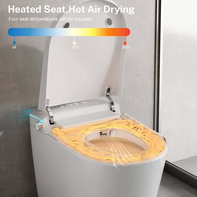 Heated Seat, Hot Air Drying  
Four seat temperatures can be adjusted  
off 93°F 99°F