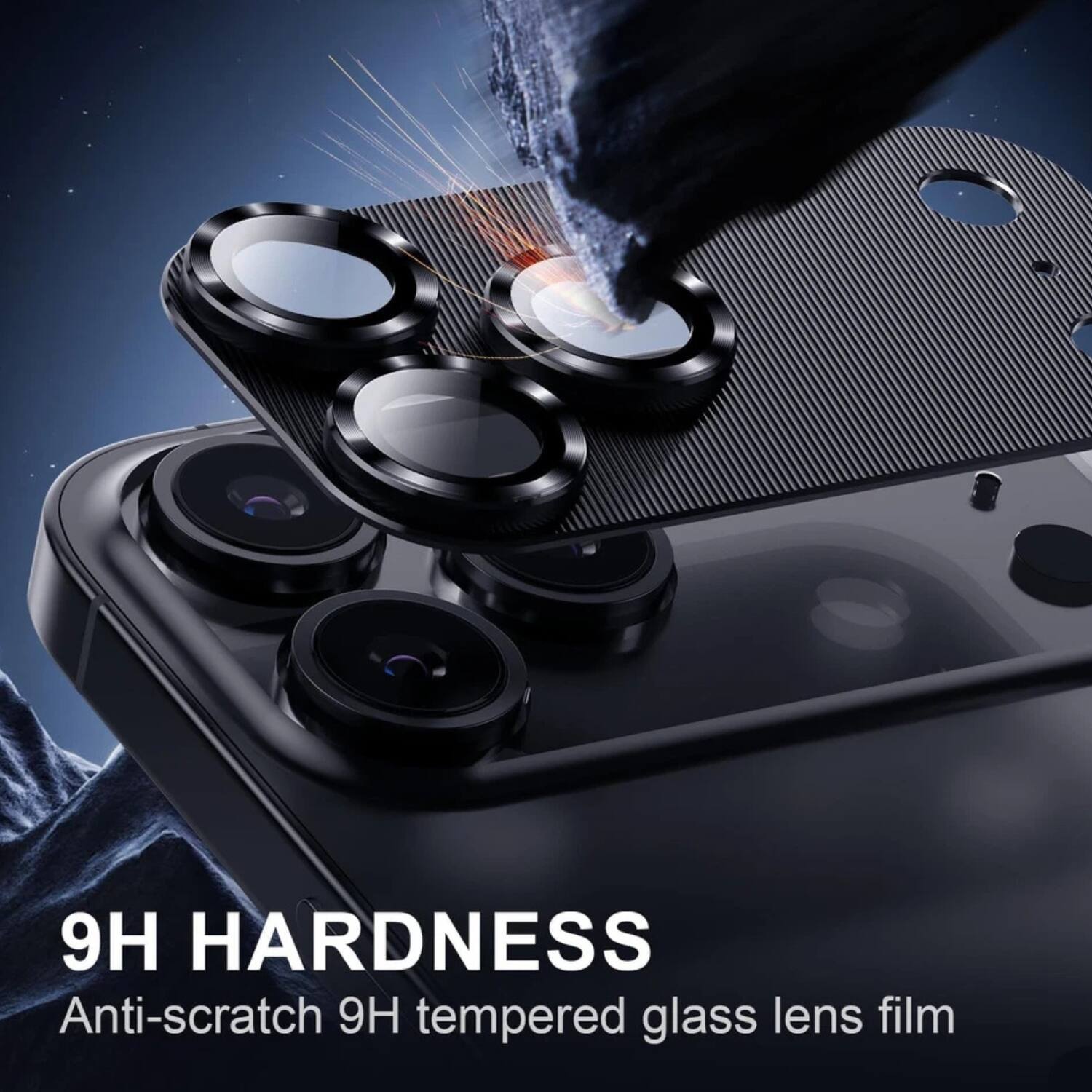 9H HARDNESS  
Anti-scratch 9H tempered glass lens film