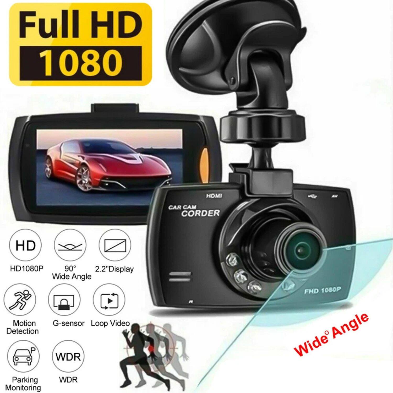 Full HD 1080

CAR CAM CORDER

HD1080P
90° Wide Angle
2.2" Display
Motion Detection
G-sensor
Loop Video
Parking Monitoring
WDR
WDR

Wide Angle