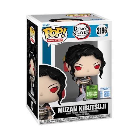 Funko POP! SLAYER ANIMATION  
2196  
4  
NOGNTANCO LIMITED EDITION EXCLUSIVE  
MUZAN KIBUTSUJI FIGURINE EN VINYLE FIGURE I VINYL FIGURA DE VINIL o AKRRA D'ETASTEMENT  
ADVERTENCIA A CAWDER