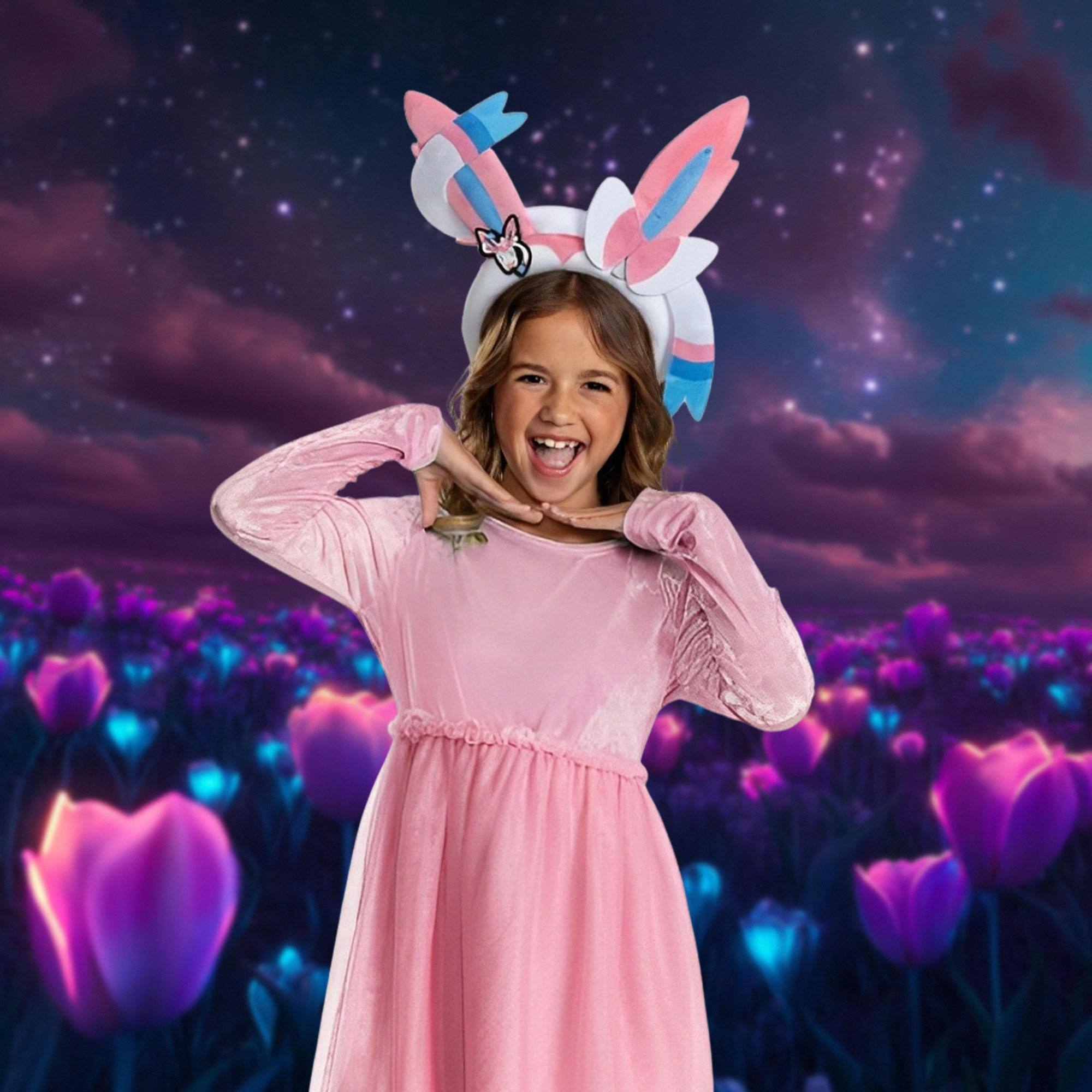 Alt View 10. Disguise - Pokemon Sylveon Costume Ears | Unisize 8+ - Pink.