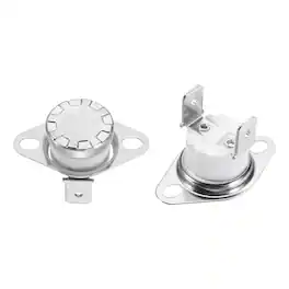 Unique Bargains - 2pcs KSD301 Thermostat 200°C/392°F 16A Normally Closed N.C Thermal Cutoff Switch for Microwaves/Oven Ceramic - Silver