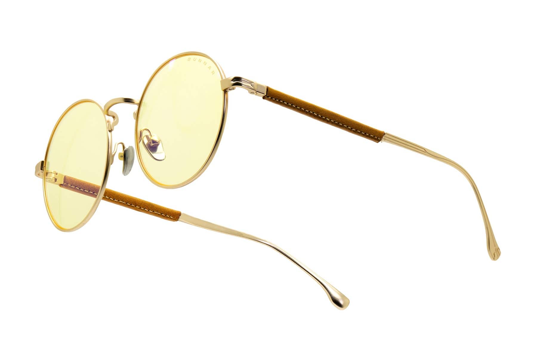 GUNNAR - Gaming Glasses - Witcher Ciri, Saddle, Amber Lens - Blue Light Blocking, Relieve Dry Eye, Anti Glare - Meteorite/Saddle