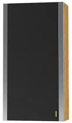 AGA - 18W x 36H x 13D Upper Cabinet - LH - Oak - Black