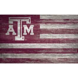 Fan Creations - Texas A&M Aggies 11'' x 19'' Distressed Flag Sign - Multicolor