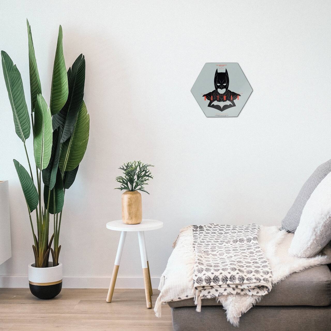 Angle. Trend Setters - Batman 85th Anniversary (Batman The Dark Knight Trilogy) KNEXAGON Wood Print WPHEX5660 - Multicolor.