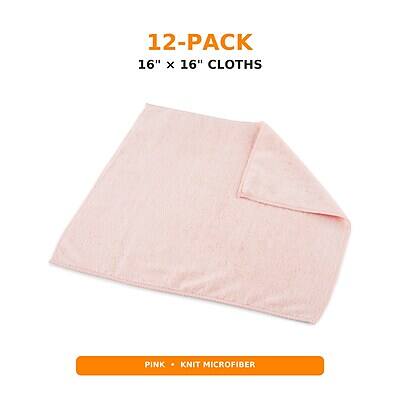12-PACK 16" X 16" CLOTHS

PINK
KNIT MICROFIBER