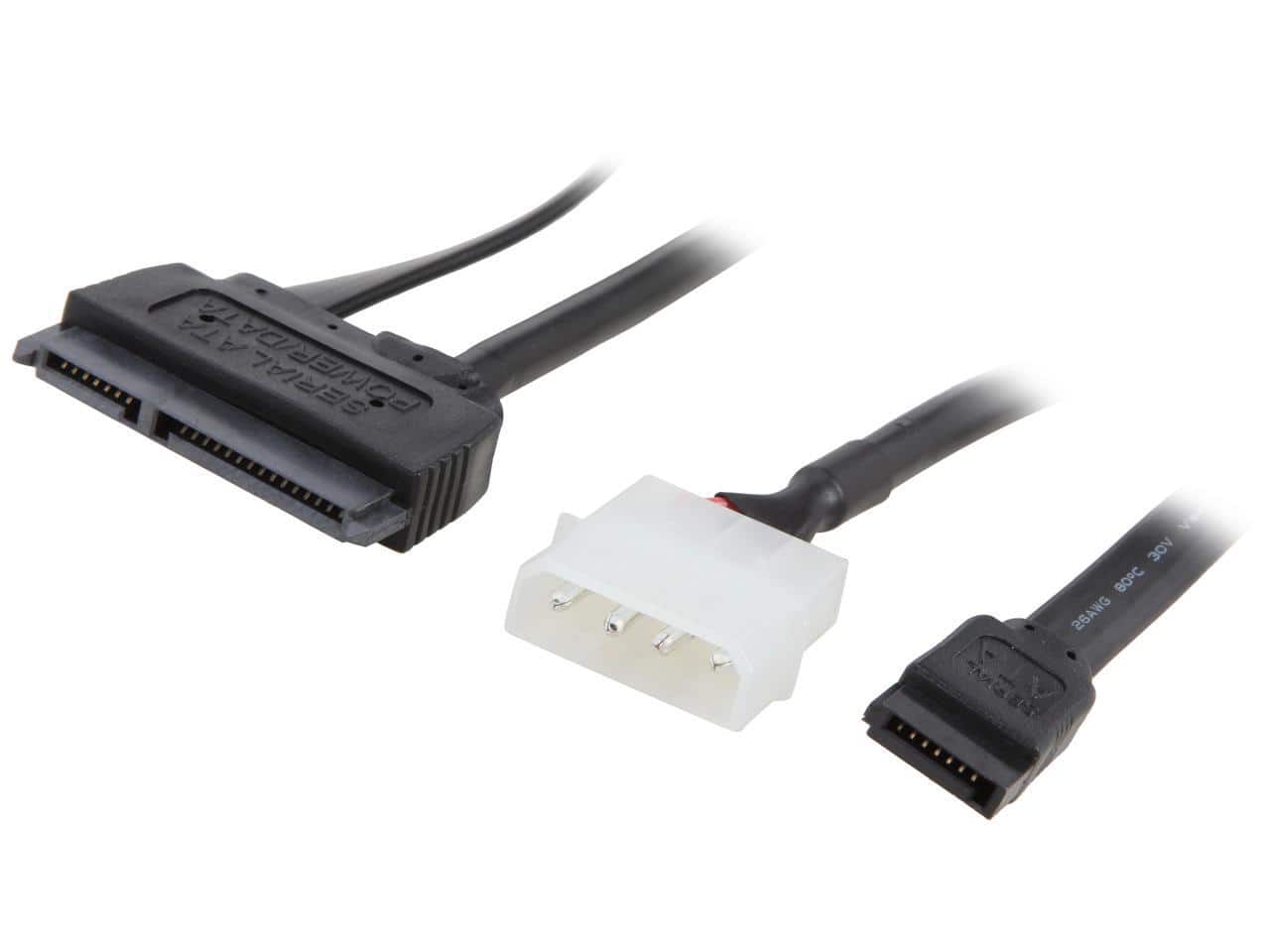 Nippon Labs - SATA-COMBO-1.5BK 1.5 ft. SATA and Power Combination 1.5ft Cable 1.5 feet- OEM