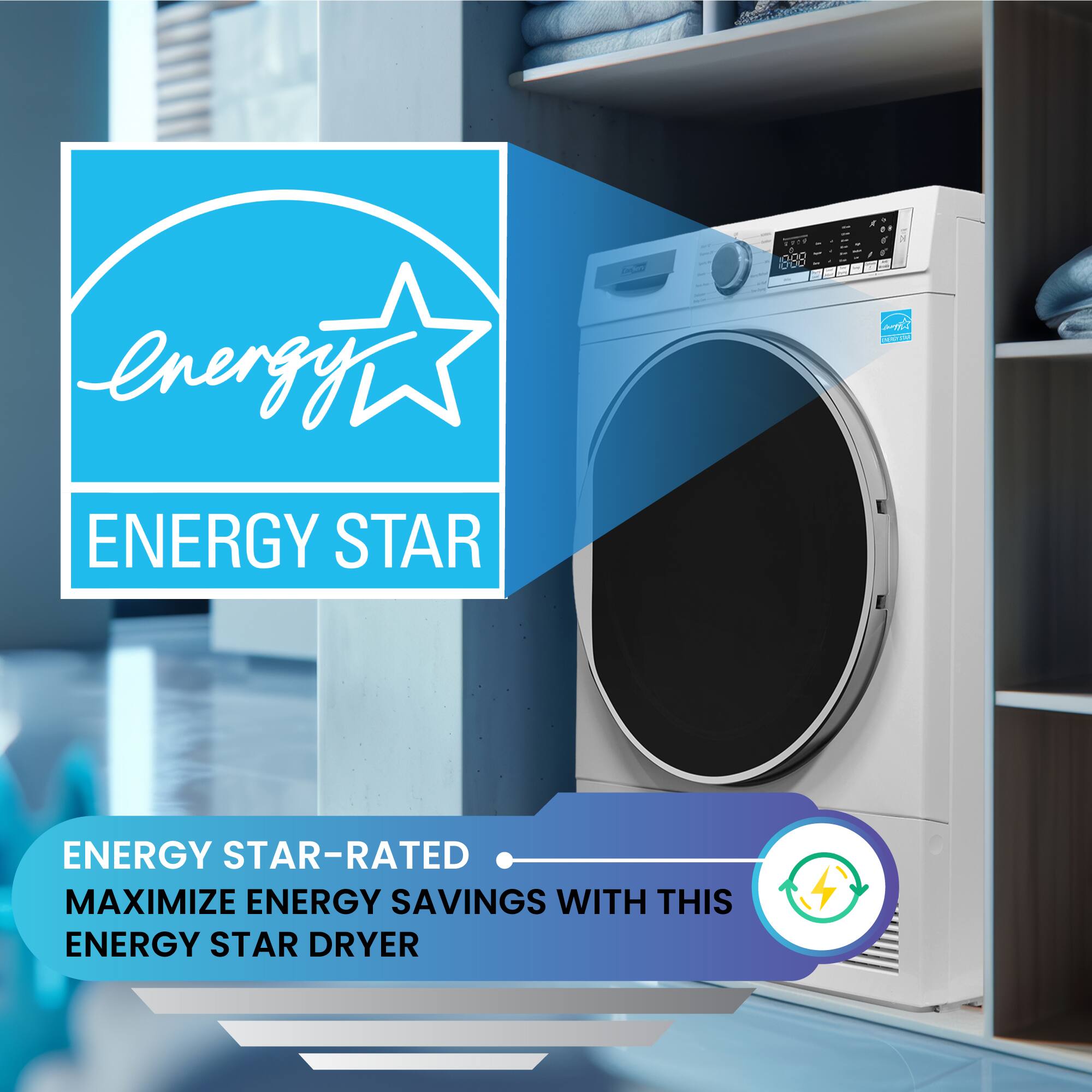 energy 888 - d , a A- - ENERGY STAR ENERGY STAR-RATED MAXIMIZE ENERGY SAVINGS WITH THIS ENERGY STAR DRYER
