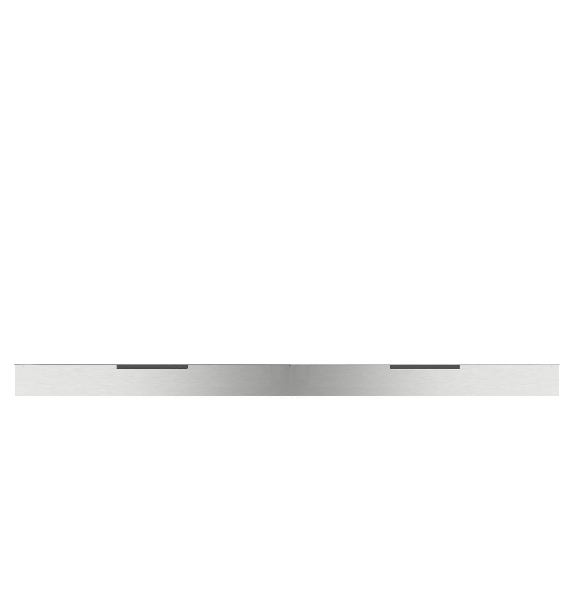 Monogram - 48" Toe Kick for Side-by-Side Installation of Undercounter Wine and Beverage Centers - Stainless Steel - Front_Zoom