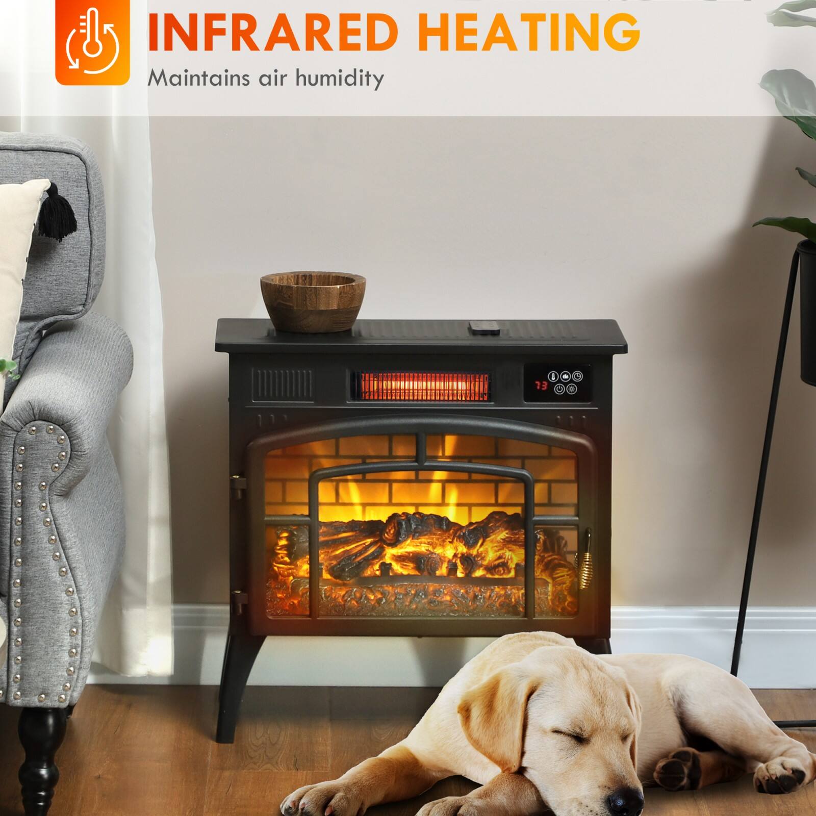INFRARED HEATING
Maintains air humidity