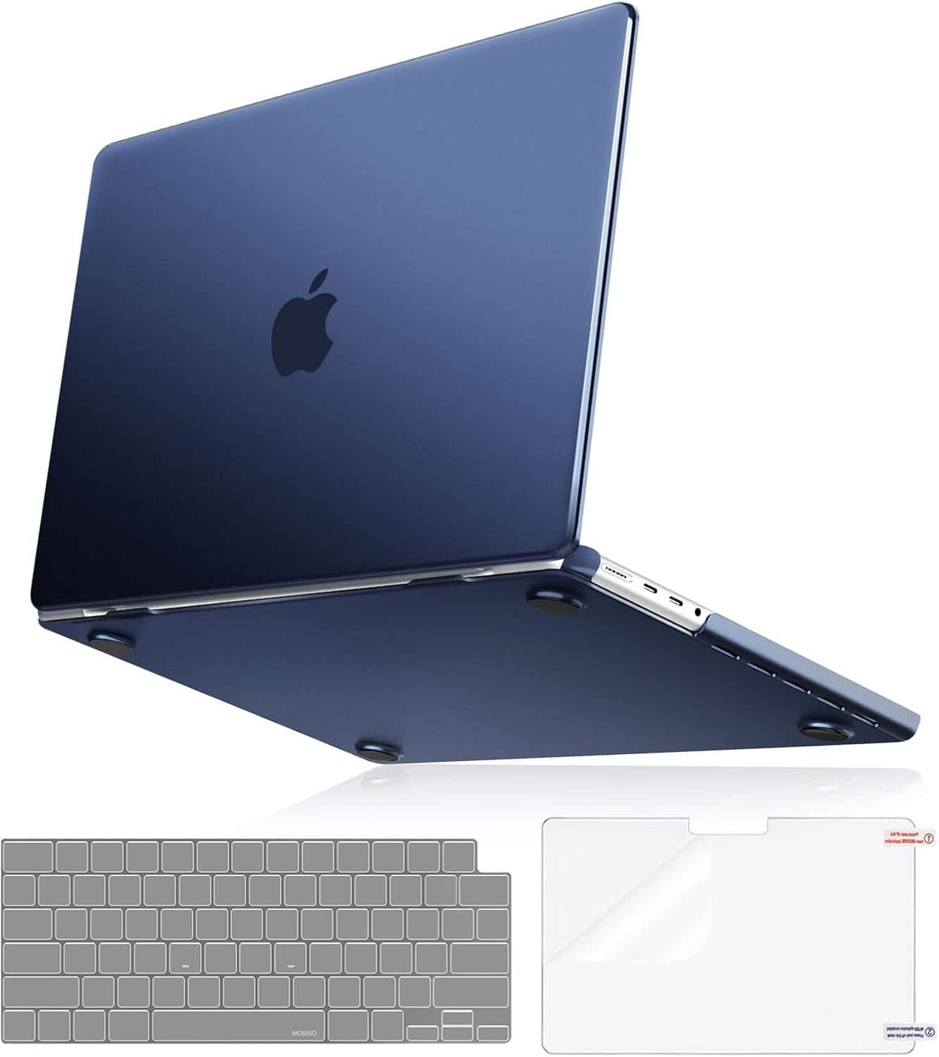 mosiso - 3-in-1 Kit Case for MacBook Pro 16 inch 2026-2021 A3429 A3428 A3403 A3186 A2991 A2780 A2485 - Midnight Blue