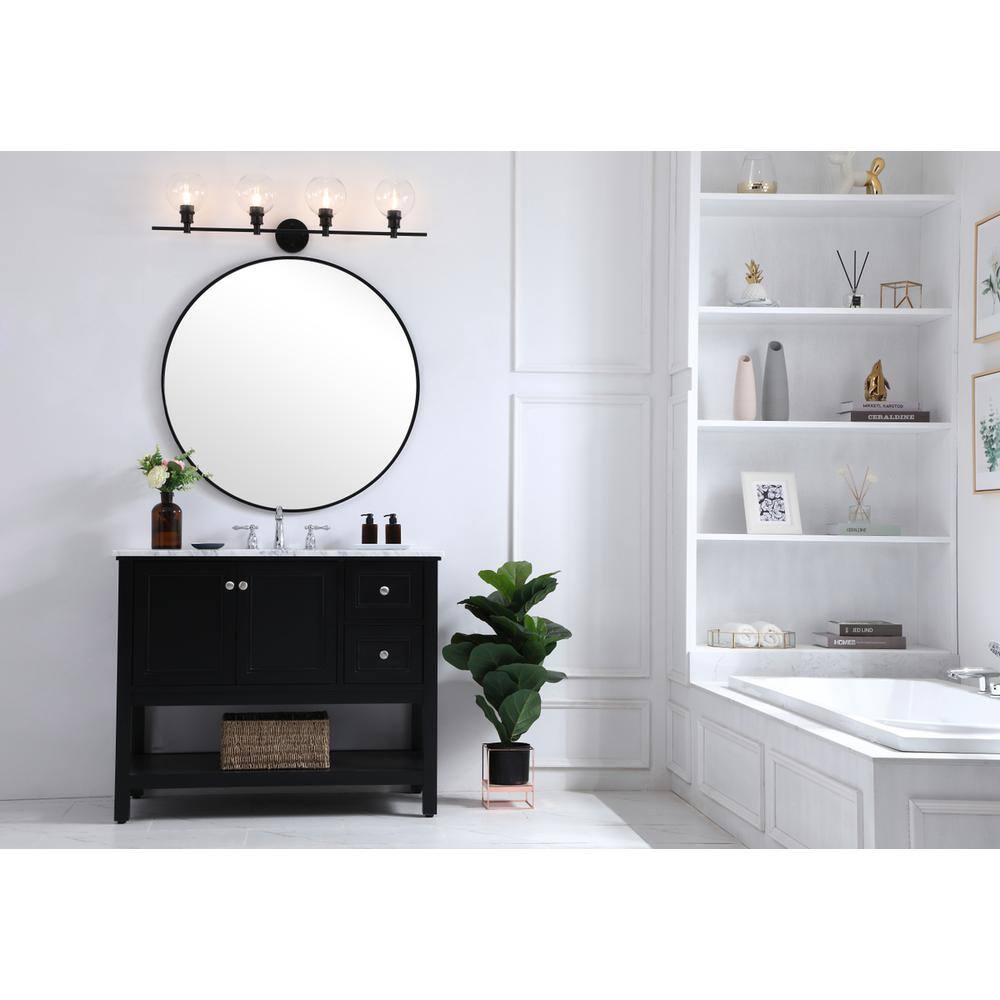 Living District - Collier 4 light Wall sconce - Black And Clear Glass price history on PriceWatchPro