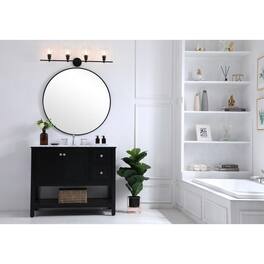 Living District - Collier 4 light Wall sconce - Black And Clear Glass