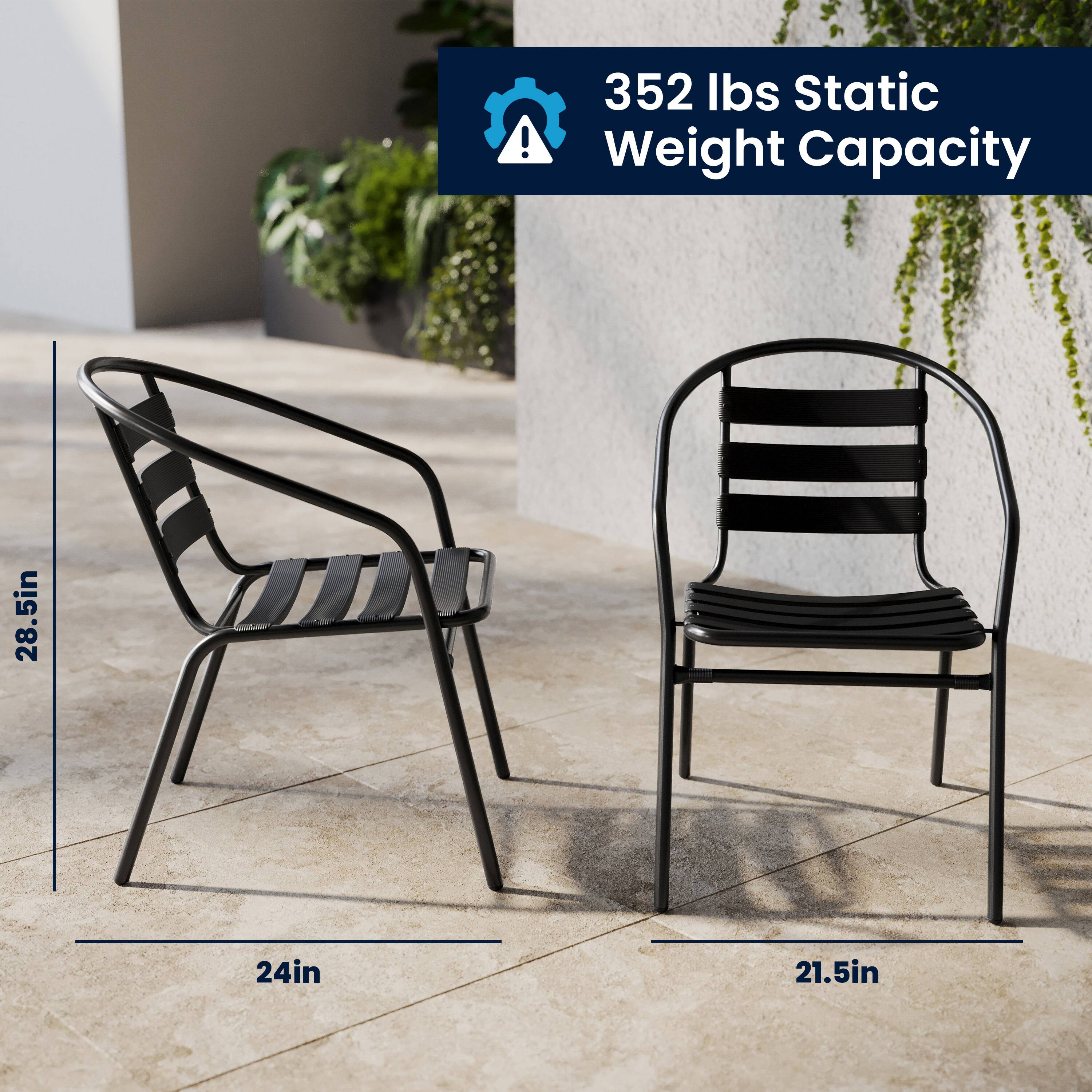 352 lbs Static Weight Capacity  
28.5in  
24in  
21.5in