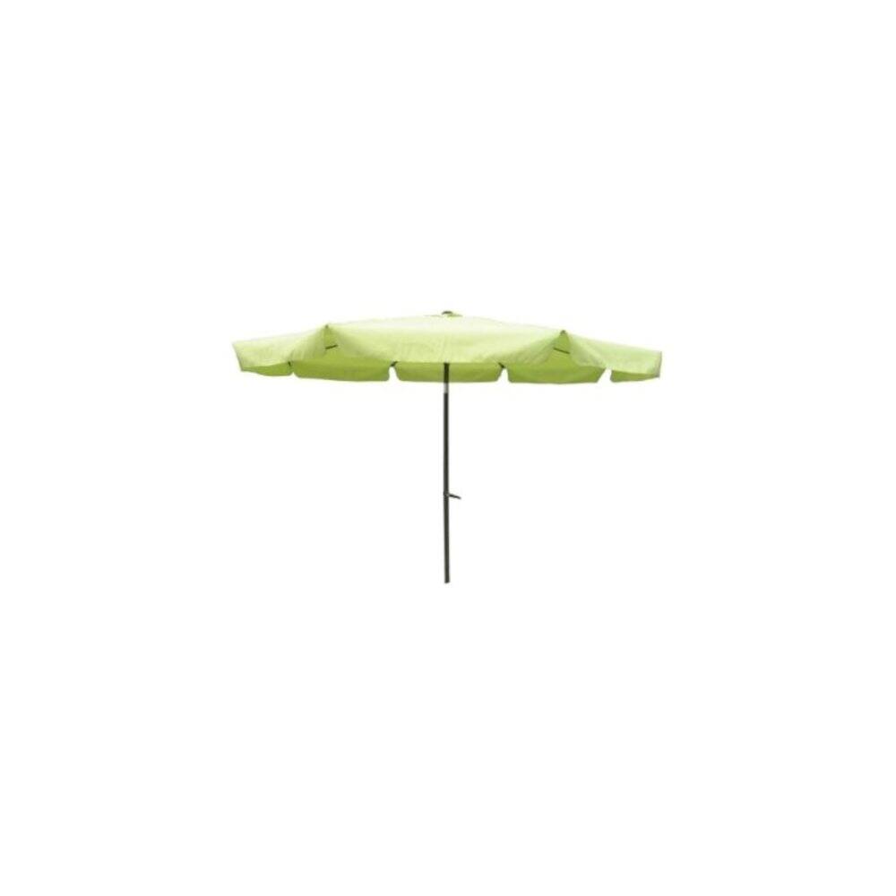 Front. International Caravan - International Caravan Outdoor 10 Foot Aluminum Umbrella with Flaps - Light Green.