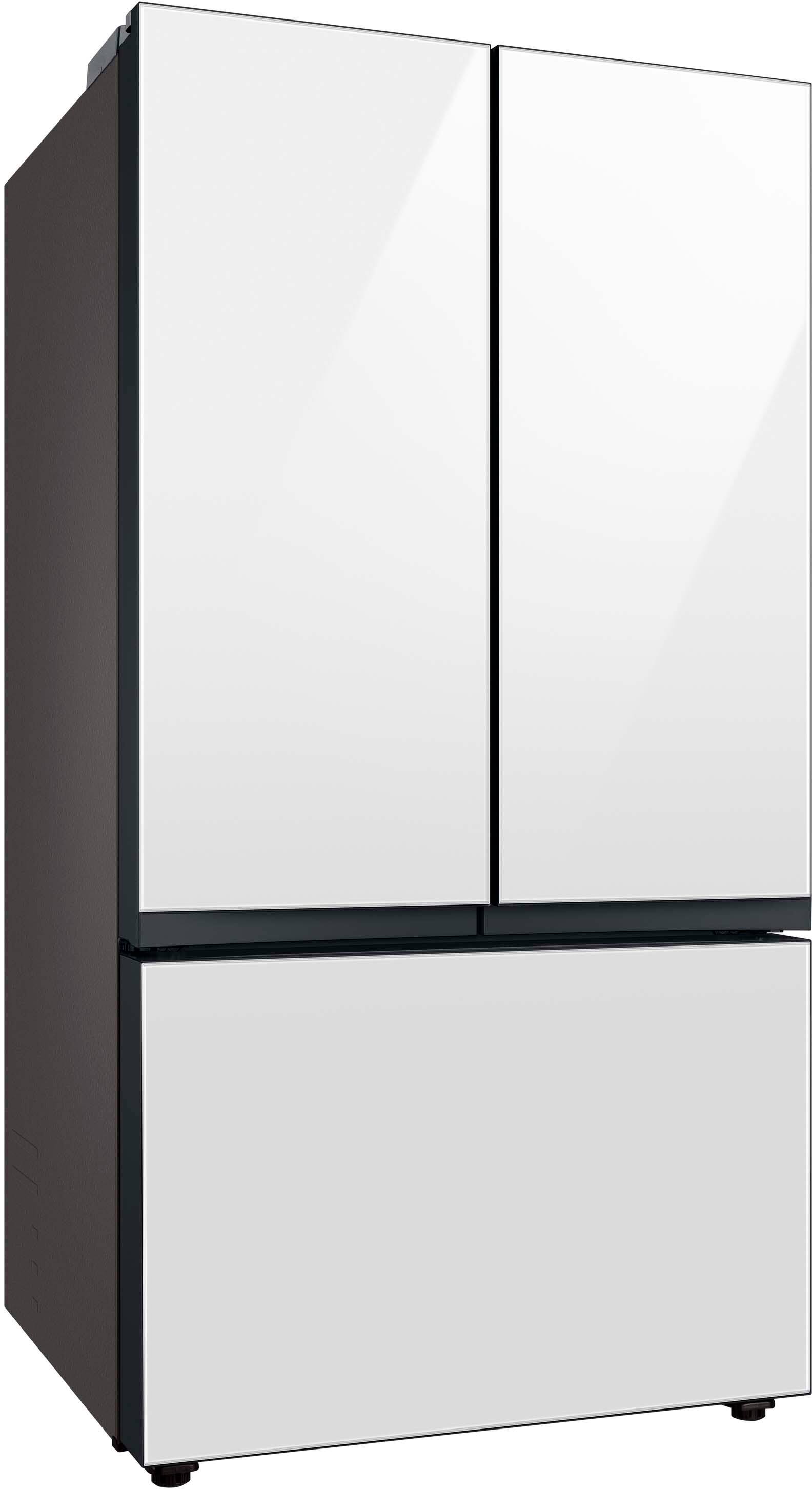 Alt View 11. Samsung - Open Box BESPOKE 30 cu. ft. French Door Smart Refrigerator with AutoFill Water Pitcher - White Glass.