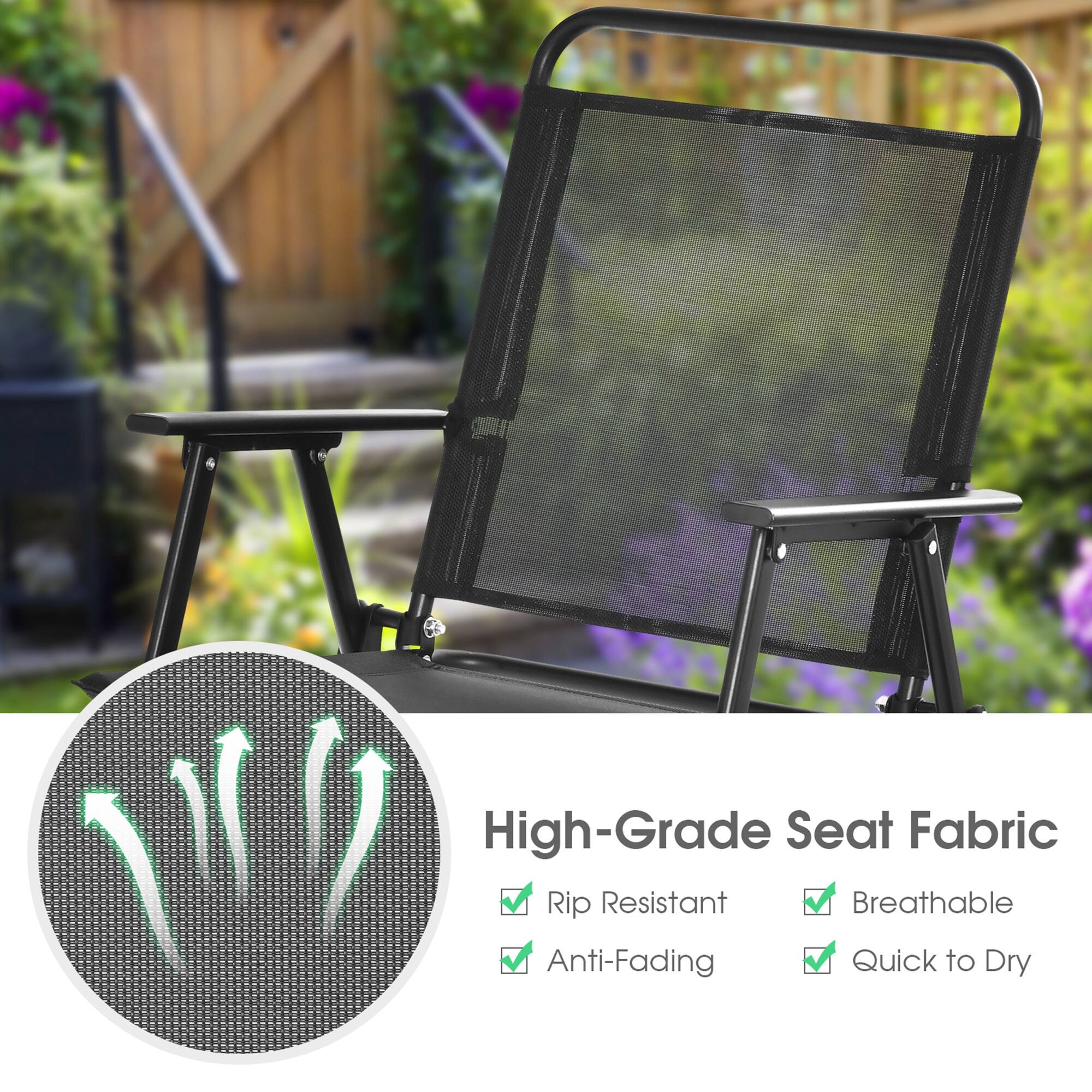 High-Grade Seat Fabric

Rip Resistant
Breathable
Anti-Fading
Quick to Dry