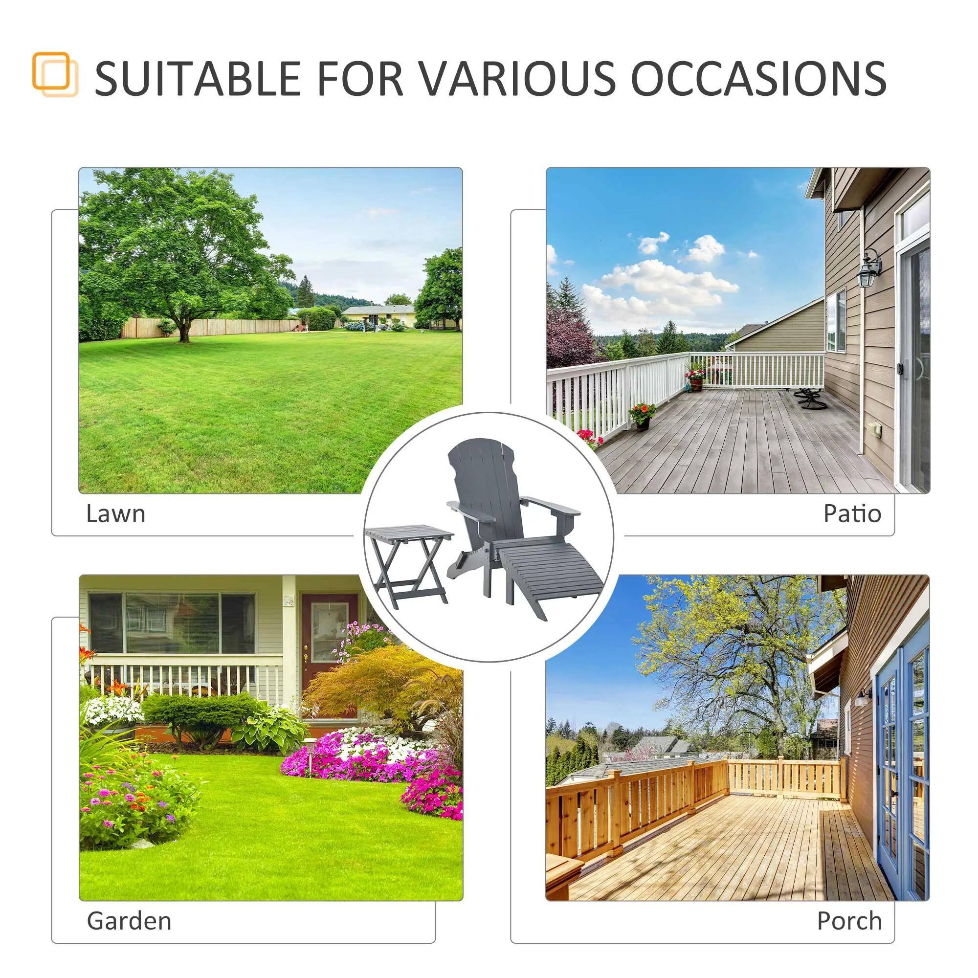 SUITABLE FOR VARIOUS OCCASIONS
Lawn
Patio
Garden
Porch