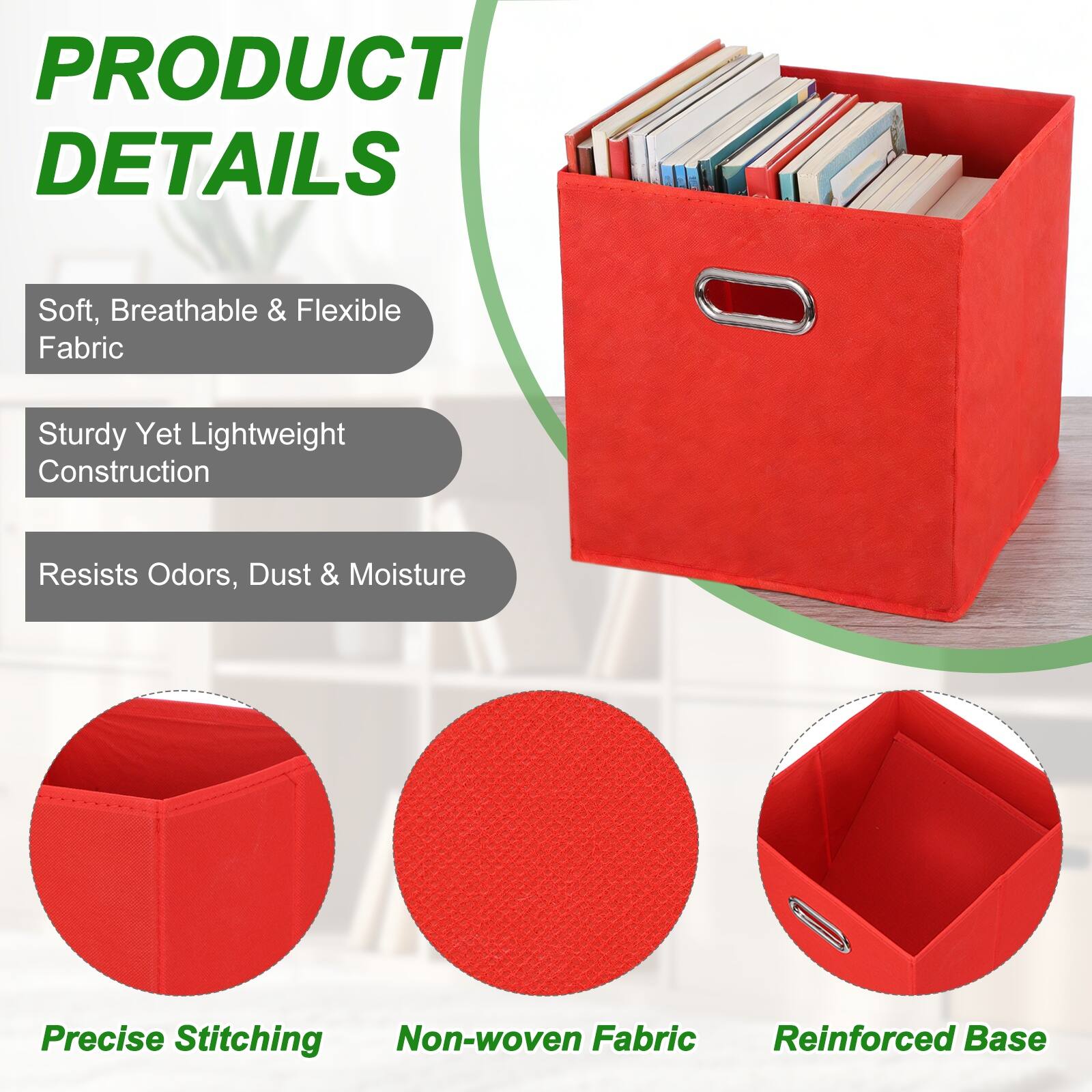 PRODUCT DETAILS

- Soft, Breathable & Flexible Fabric
- Sturdy Yet Lightweight Construction
- Resists Odors, Dust & Moisture
- Precise Stitching
- Non-woven Fabric
- Reinforced Base
