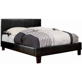 Manhattan Lane - Platform Style Leatherette California King Bed with Tapered Feet - Brown