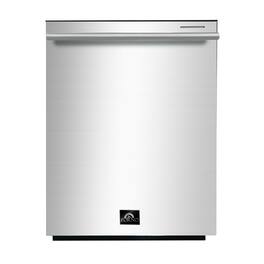 Forno Appliances - Pozzo 24" Top Control Built-In Tub Dishwasher with 3rd Rack and 49dBA - Stainless Steel