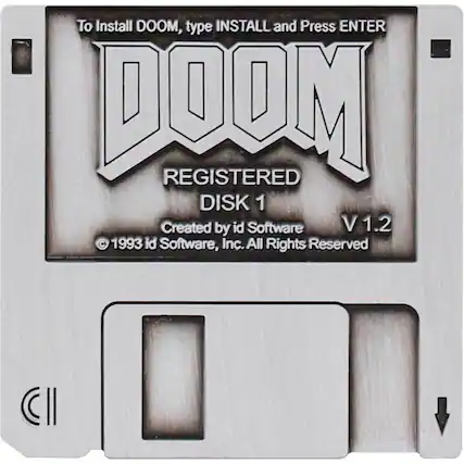 To Install DOOM, type INSTALL and Press ENTER
DOOM
REGISTERED DISK 1
Created by id Software
V 1.2
© 1993 id Software, Inc. All Rights Reserved
CII