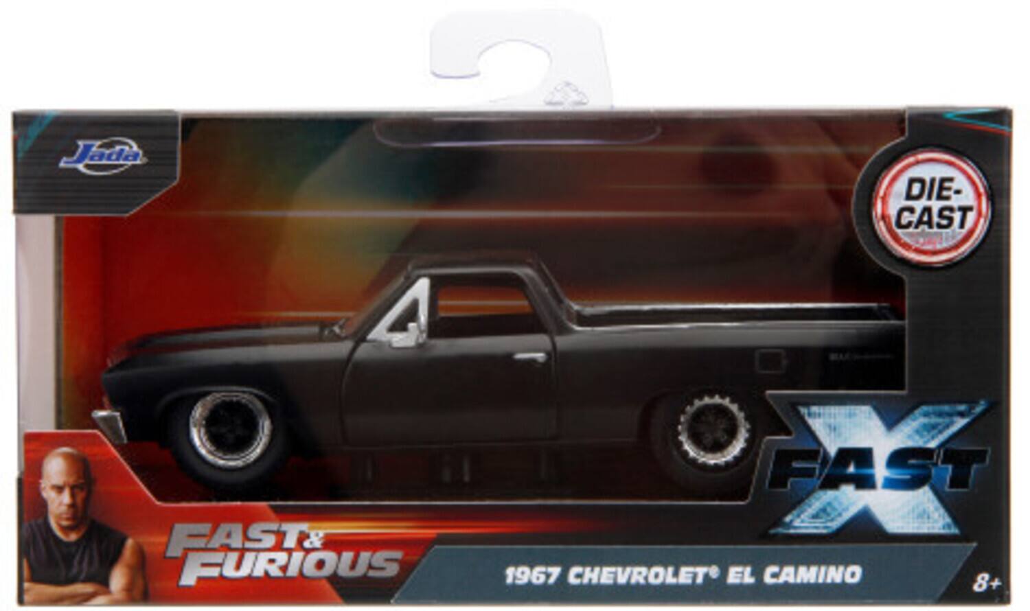 Jada Die-Cast Fast & Furious 1967 Chevrolet El Camino 8+