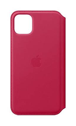 Apple - Leather Folio (for iPhone 11 Pro Max) - Raspberry