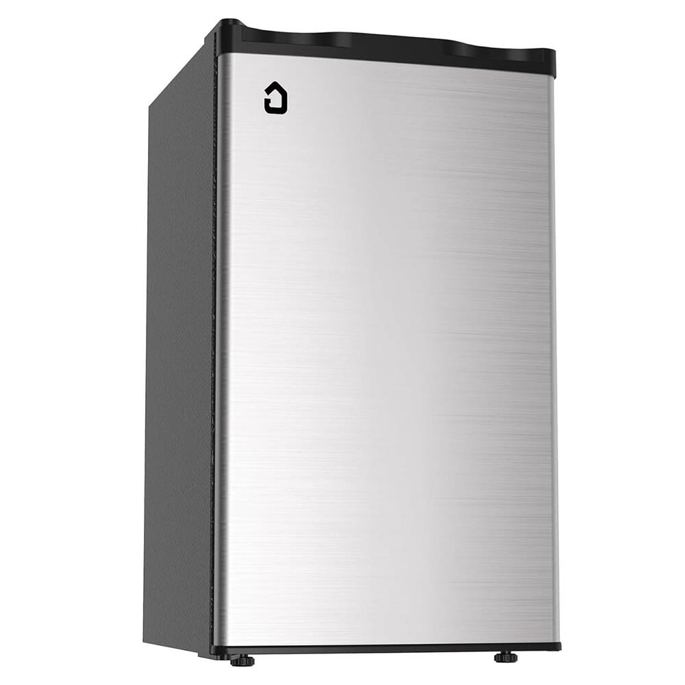 Front. GARVEE - 3.2 Cu.Ft. Refrigerator with Freezer Mini Fridge Large Capacity Food Storage Cooling drinks Apartment Dorm - sliver.