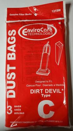 EnviroCare - Vacuum Bags for Vacuum Part #121SW 75 Pack