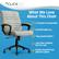 Alt View 12. Click365 - Transform 3.0 Extra Comfort Ergonomic Mid-Back Desk Chair - Gray.