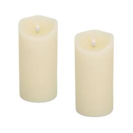 BreeBe - Simplux LED Designer Melted Wax Candle with Remote (Set of 2) - Beige