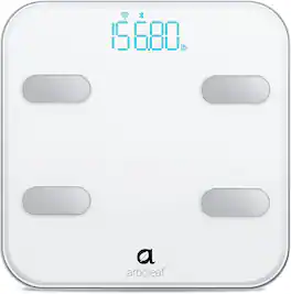 Arboleaf - Smart Scale for Body Weight, 14 Body Metrics, Wi-Fi & Bluetooth Sync, App Compatible - White