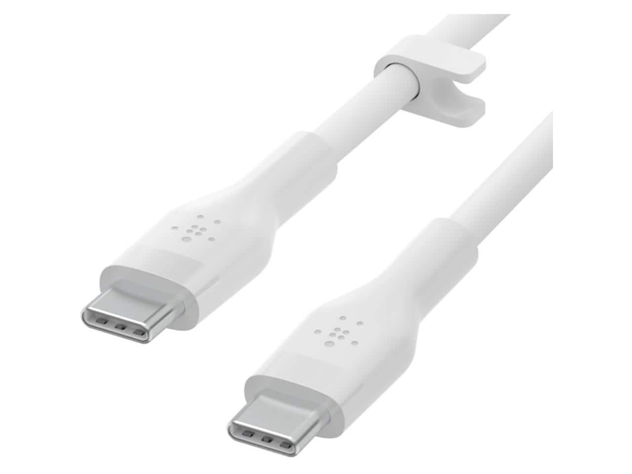 Belkin - BoostCharge Flex 9.8' 60W USB-C to USB-C Cable, White