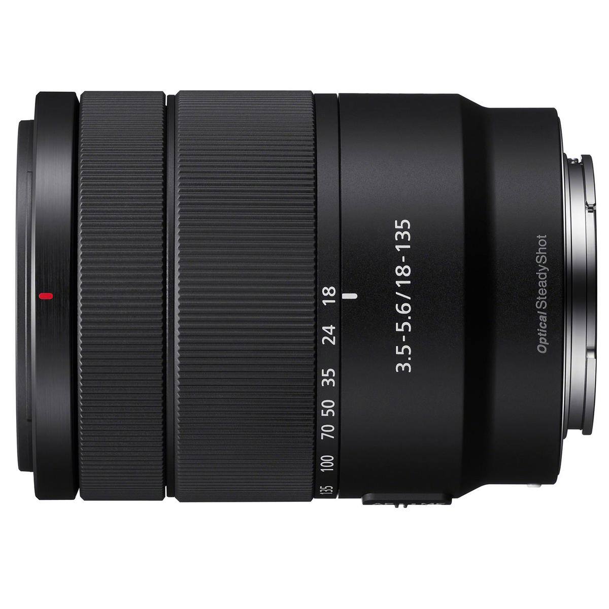 18 - 24 35 50 70 100 135  
3.5-5.6/18-135  
Optical SteadyShot