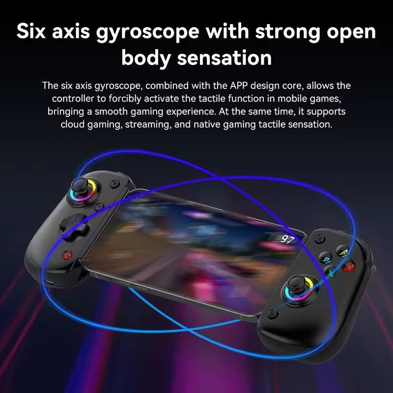 Six axis gyroscope with strong open body sensation

The six axis gyroscope, combined with the APP design core, allows the controller to forcibly activate the tactile function in mobile games, bringing a smooth gaming experience. At the same time, it supports cloud gaming, streaming, and native gaming tactile sensation.
