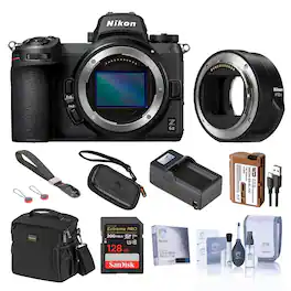 Bundle - Nikon - Z 6II Mirrorless Camera with FTZ II Adapter,w/Accessories Kit