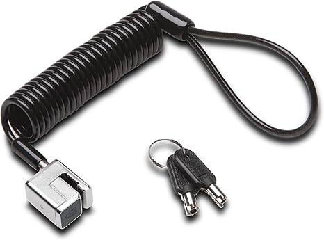 Angle. Kensington - Kensington Portable Keyed Cable Lock for Surface Pro KD - 7.50 ft Cable - Portable - Keyed Lock - Black, Silver - Carbon.