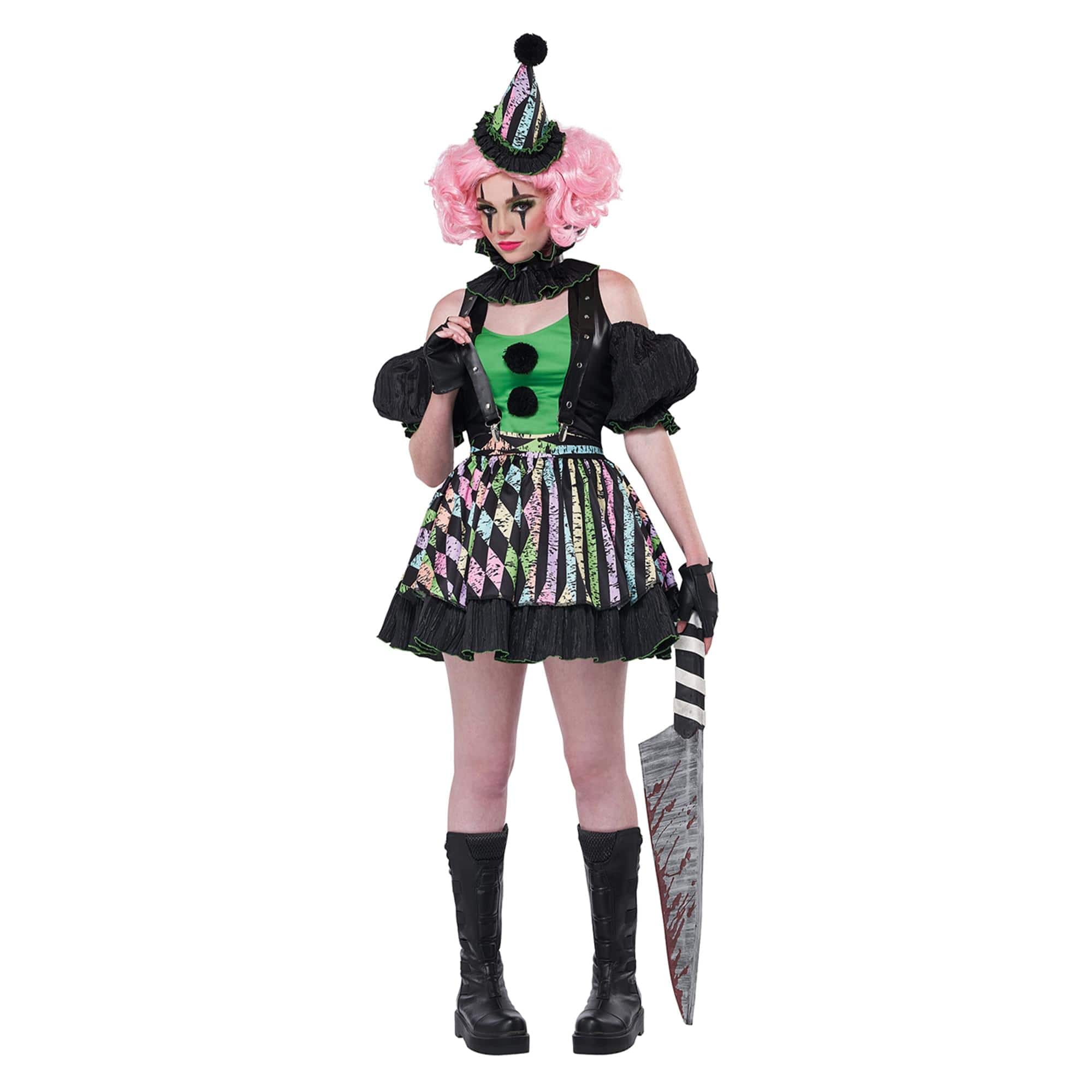 California Costumes - Womens Sweet But Psycho Costume Extra Large - Multi-Colored