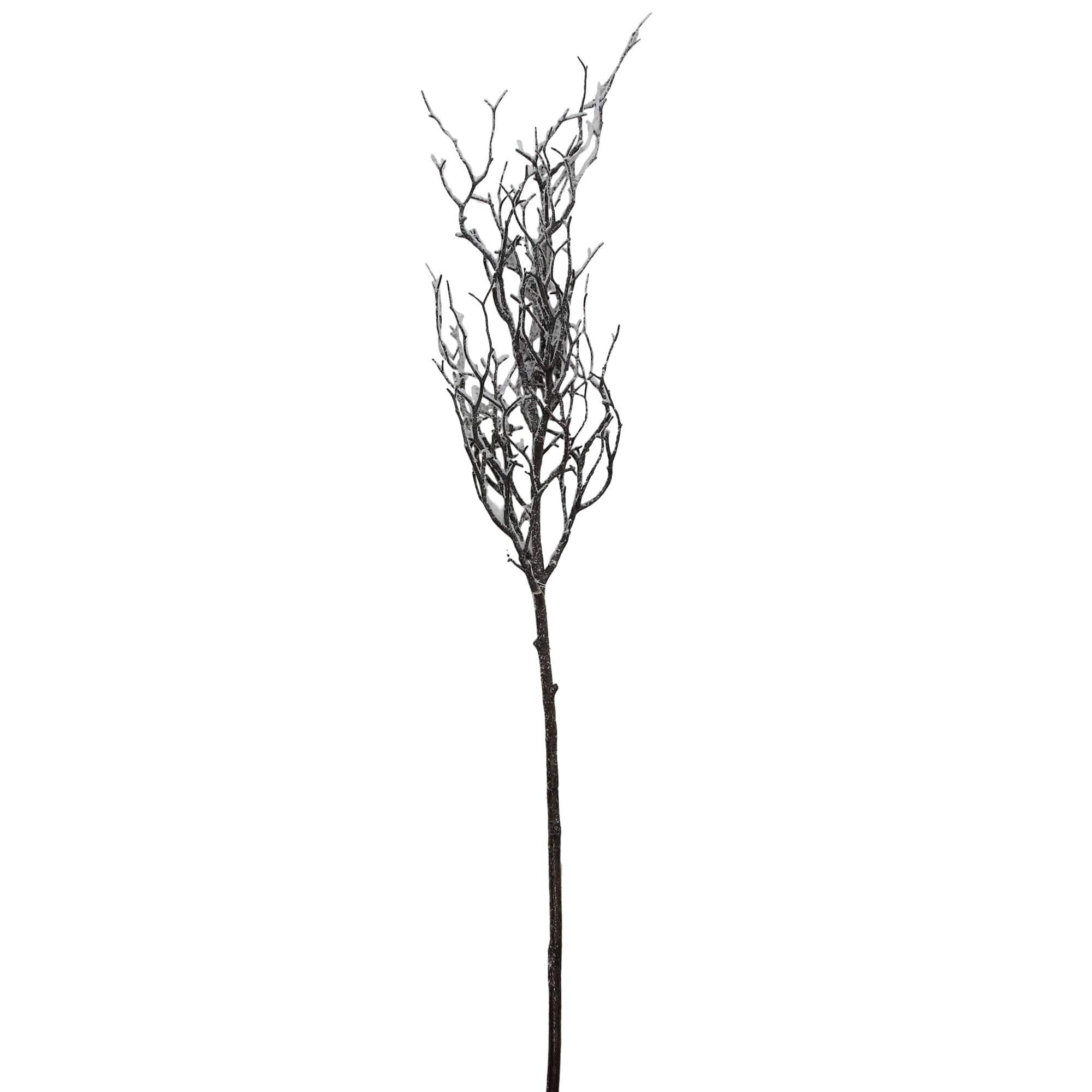 Northlight - Frosted Artificial Poplar Tree Branch Christmas Spray - 43" - Brown