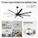 72 Inch Large Ceiling Fan without Light
A: 24.3in
B: 16.3in
6.2in
72in
A: 15in
B: 7in
Great Room
20 FT. x 20 FT.
Low Ceiling
High Ceiling
Slanted Ceiling (<12°)