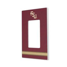 Keyscaper - Florida State Seminoles Stripe Design Single Rocker Lightswitch Plate - Multicolor
