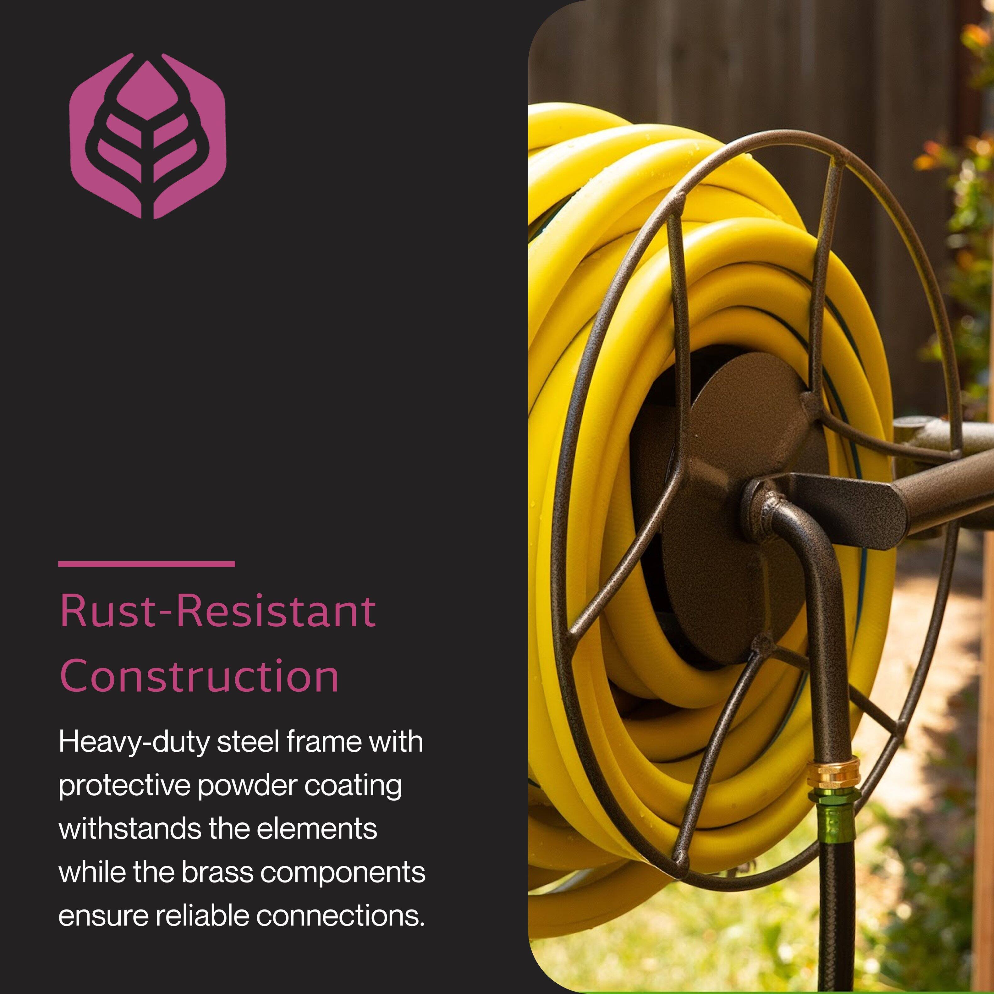 Rust-Resistant Construction

Heavy-duty steel frame with protective powder coating withstands the elements while the brass components ensure reliable connections.