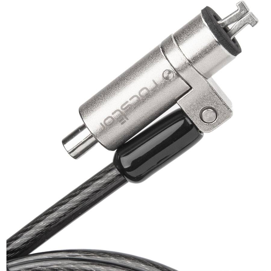Alt View 1. Rocstor - Rocstor N19 Security Cable Lock For Nano-Shaped Slots - (2) Keys - TAA - 6 ft Cable - Resettable - 4-digit - Combination.